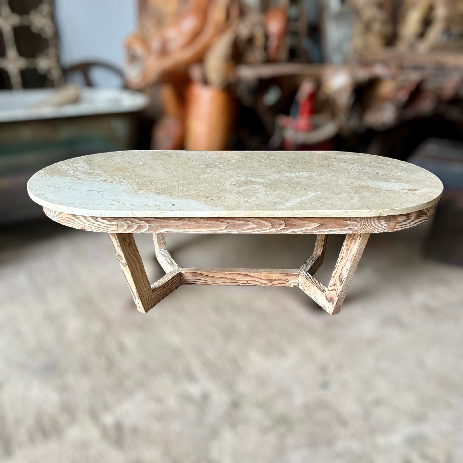 Mesa de centro tablero de mármol Perlina