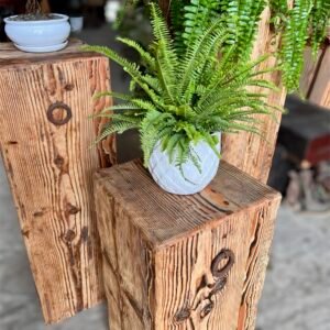 Base de madera rustico