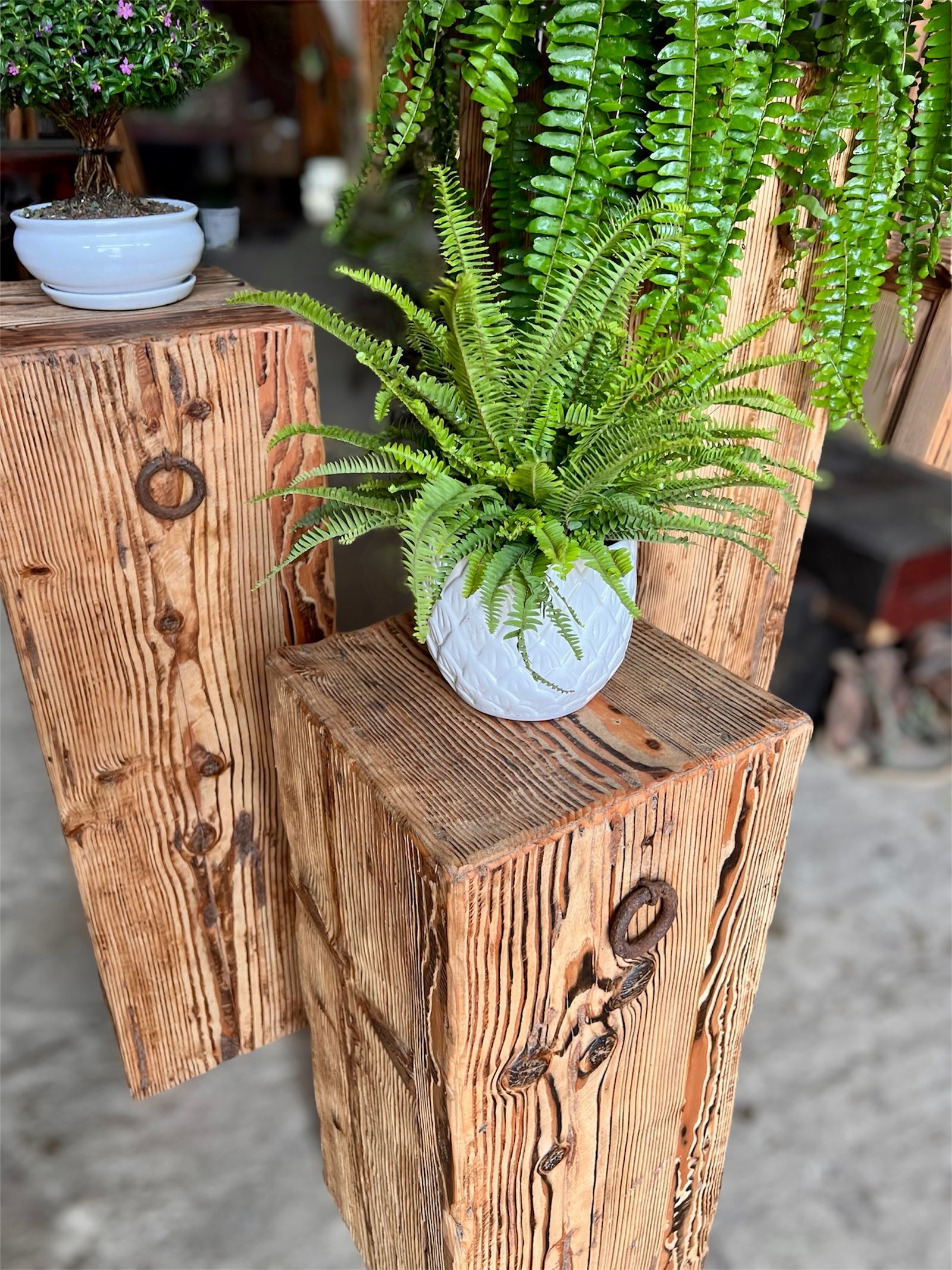 Base de madera rustico