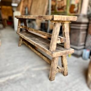 Banca rustica de madera